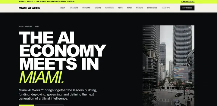 Website preview for Miami AI Week™